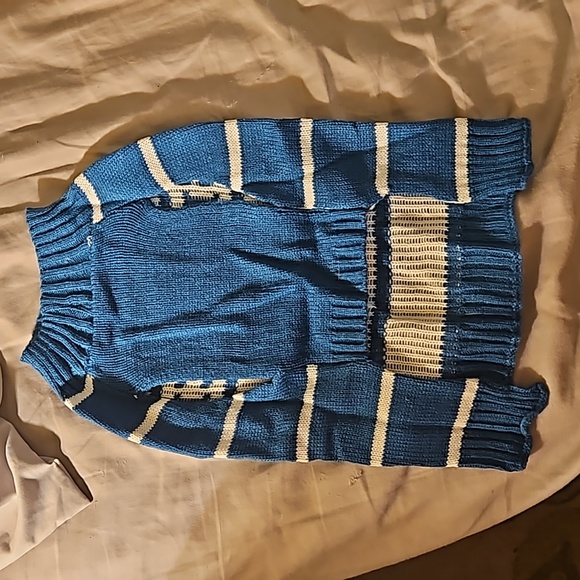 DOG OR CAT PET SWEATER. NIB Turquoise with the words "SPOILED" on it. Small - Picture 2 of 9